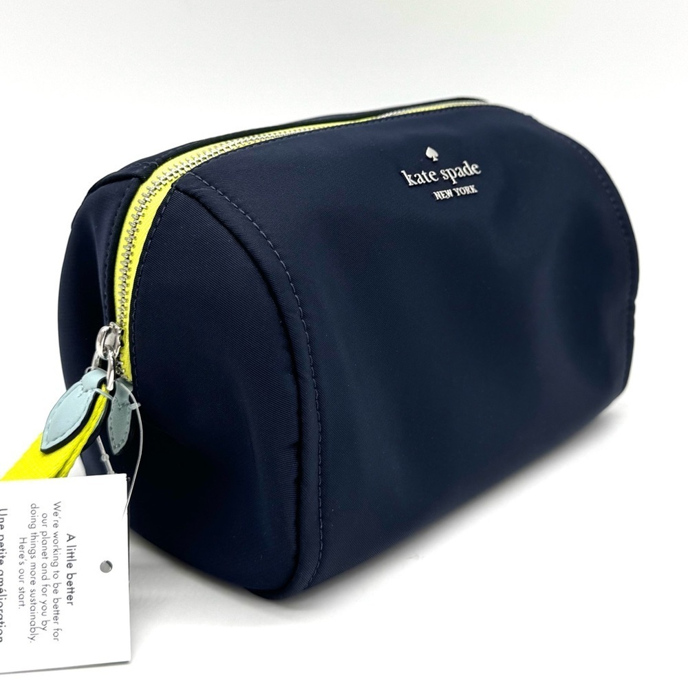 Kate Spade Chelsea Colorblock Medium Cosmetic Case Blazer Blue - Picture 4 of 7